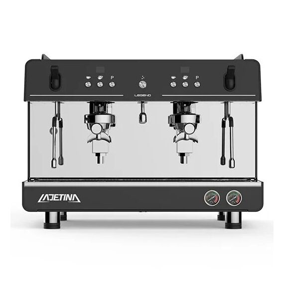 Ladetina Q2 2gr рожковая кофемашина автомат 2 высокие группы черная, фото , изображение 2