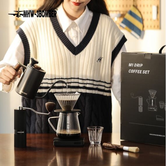 MHW-3BOMBER Подарочный набор для заваривания кофе M1 7 предметов черный [УЦЕНКА], фото , изображение 5