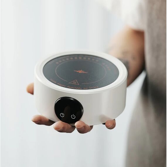 MHW-3BOMBER Мини-плитка для гейзерной кофеварки белая, фото , изображение 9