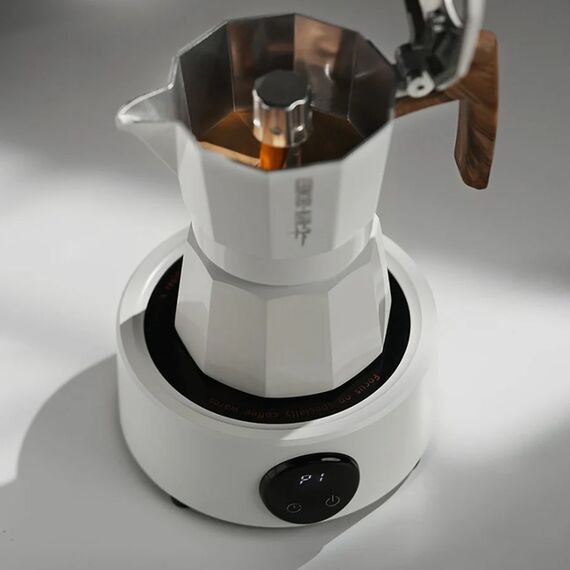 MHW-3BOMBER Мини-плитка для гейзерной кофеварки белая, фото , изображение 8