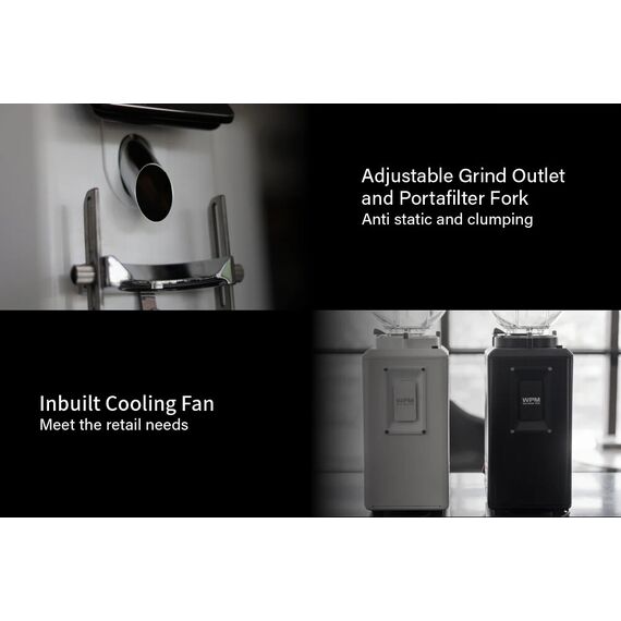 WPM ZD-18 Кофемолка эспрессо черная, фото , изображение 4