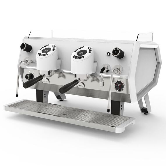 Sanremo D8 Рожковая кофемашина 2 высокие группы с подсветкой + Cold Touch белая, фото 