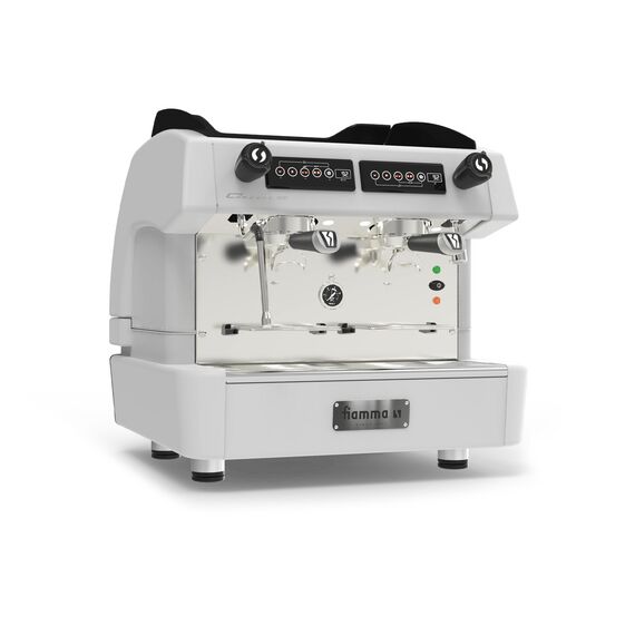 Fiamma Compass 2 SE COMPACT TC Рожковая кофемашина автомат 2 высокие группы белая, фото , изображение 3