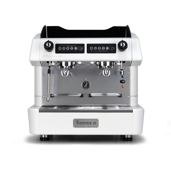 Fiamma Compass 2 SE COMPACT TC Рожковая кофемашина автомат 2 высокие группы белая, фото , изображение 2