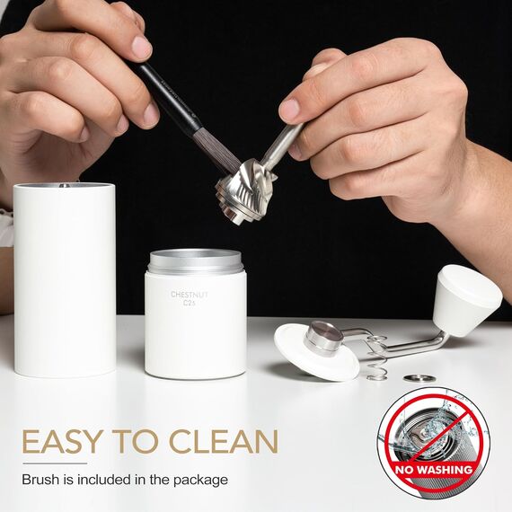 Timemore Chestnut C2s Кофемолка ручная белая, фото , изображение 7