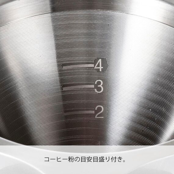 Hario DMD-02-MBK Double Mesh Metal Dripper Металлический пуровер черный, фото , изображение 4 Hario DMD-02-MBK Double Mesh Metal Dripper Металлический пуровер черный, фото , изображение 4