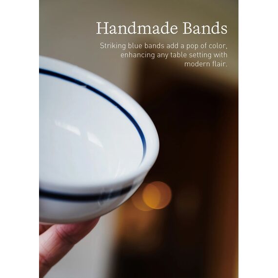 Loveramics Er-go! Modern Low Bowl L Blue Banded Тарелка 14 см, фото , изображение 2 Loveramics Er-go! Modern Low Bowl L Blue Banded Тарелка 14 см, фото , изображение 2