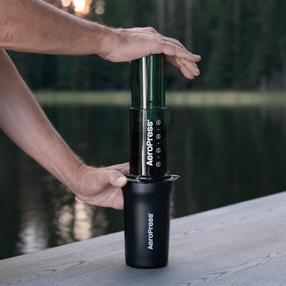 AeroPress Travel Coffee Tumbler Дорожный кофейный стакан черный, фото , изображение 3 AeroPress Travel Coffee Tumbler Дорожный кофейный стакан черный, фото , изображение 3