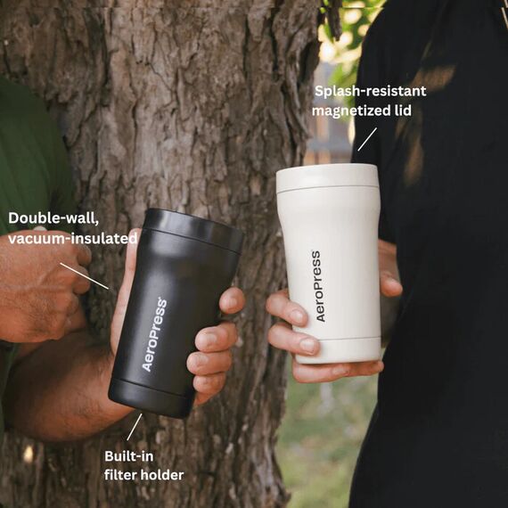 AeroPress Travel Coffee Tumbler Дорожный кофейный стакан черный, фото , изображение 2 AeroPress Travel Coffee Tumbler Дорожный кофейный стакан черный, фото , изображение 2