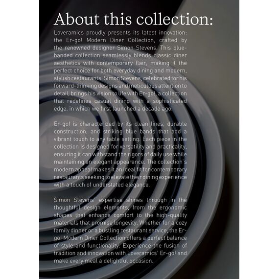 Loveramics Er-go! Modern Sauce Dish Blue Banded Тарелка 10 см, фото , изображение 3