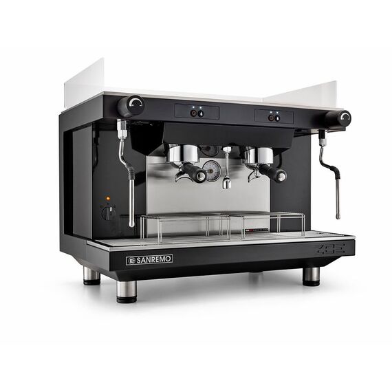 Sanremo Zoe SAP Рожковая кофемашина 2 высокие группы полуавтомат черная, фото 