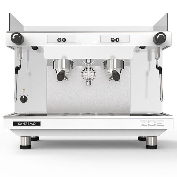 Sanremo Zoe SAP Рожковая кофемашина 2 высокие группы полуавтомат белая, фото 