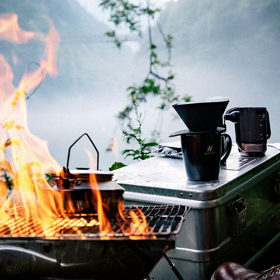 Hario Zebrang V60 Flat Dripper 01 Пуровер складной чёрный, фото , изображение 4