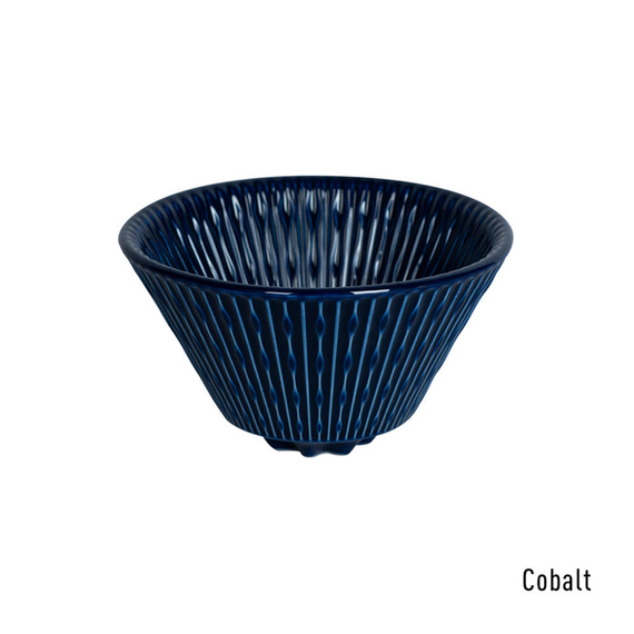 Loveramics Flatbed Coffee Dripper 01 керамическая воронка кобальт, фото 