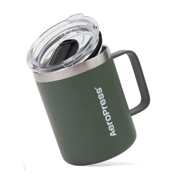 AeroPress Travel Coffee Mug Термокружка 355 мл зеленая, фото 