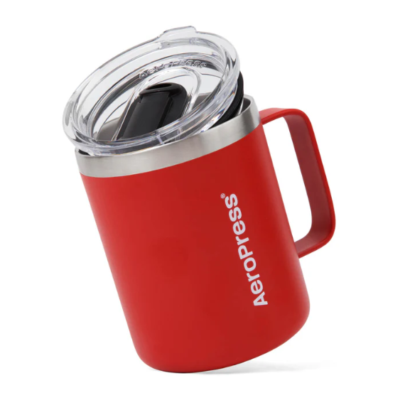 AeroPress Travel Coffee Mug Термокружка 355 мл красная, фото 