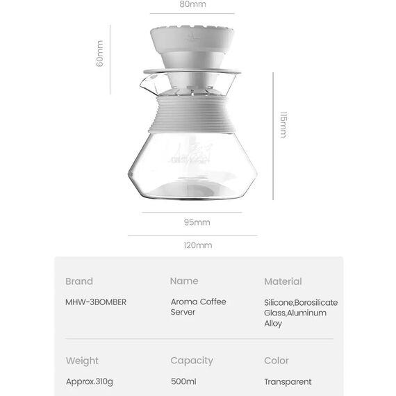 MHW-3BOMBER G5192 Aroma Декантер 500 мл, фото , изображение 2