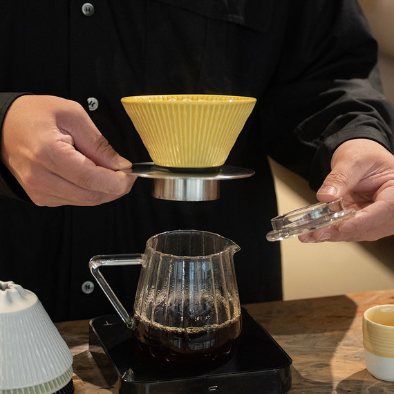Loveramics Flatbed Coffee Dripper Воронка 01 пыльно-розовая, фото , изображение 2