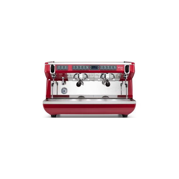 Nuova Simonelli Appia Life 2GR Timer 220V Кофемашина рожковая автоматическая с двумя высокими группами красная, фото 