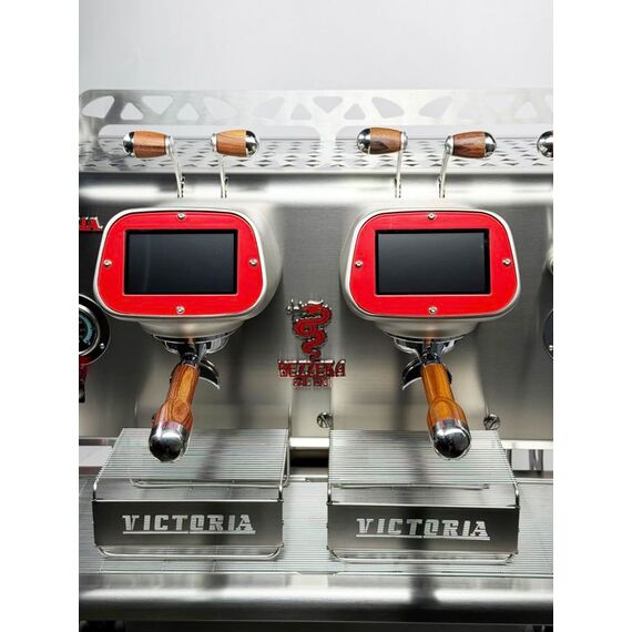 Bezzera Victoria 2GR Кофемашина рожковая автоматическая красная мультифазная, фото , изображение 3