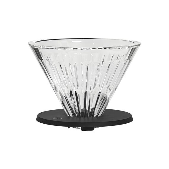 Timemore Crystal Eye Turbo 01 Воронка для кофе стеклянная черная, фото 