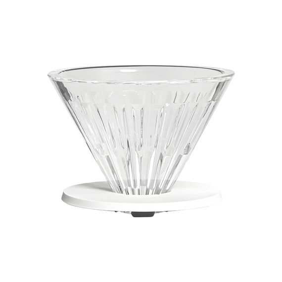 Timemore Crystal Eye Turbo 01 Воронка для кофе стеклянная белая, фото 