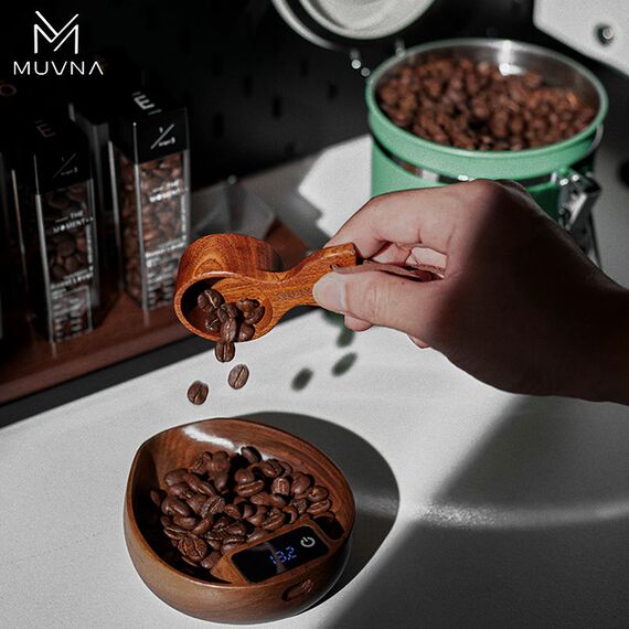 Muvna Bean Plate Весы для кофе с деревянной чашей