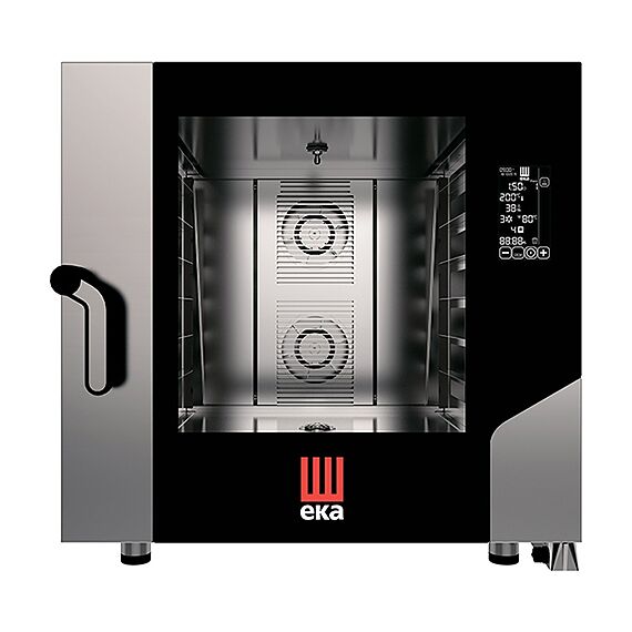 Tecnoeka MKF 616 BM Пароконвектомат электрический 6 уровней 600x400 Black Mask, фото 