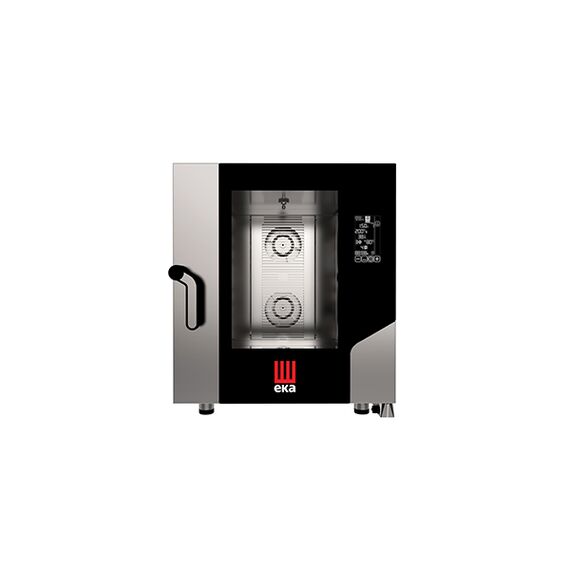 Tecnoeka MKF 711 BM Пароконвектомат электрический 7 уровней GN 1/1 Black Mask с автомойкой и термощупом