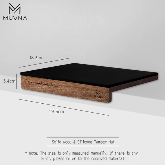 Коврик для темпинга Muvna Solid Wood  угловой, черный