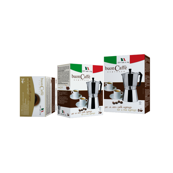 Гейзерная кофеварка на 9 чашек Eppicotispai Buon Caffe алюминий, фото , изображение 3