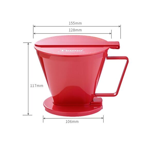 Tiamo HG5569R Smart2Coffee Иммерсионный пуровер красный, фото , изображение 10