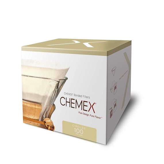 Chemex FC-100 Фильтры белые круглые 100 шт, фото , изображение 2