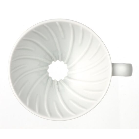 Hario VDC-02W Керамический пуровер V60 02 белый, фото , изображение 4