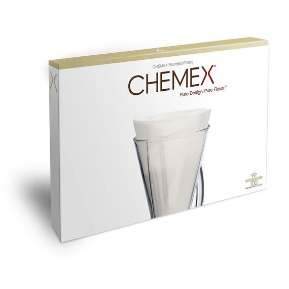 Chemex FP-2 Фильтры белые для кофеварок на 1-3 чашки 100 шт, фото , изображение 2