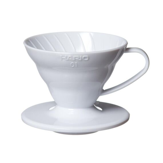 Hario VD-01W Пластиковый пуровер V60 01 белый, фото 
