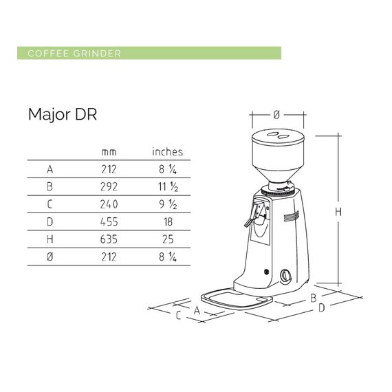 Mazzer Major for Grocery серебряная  Кофемолка для магазина, фото , изображение 3