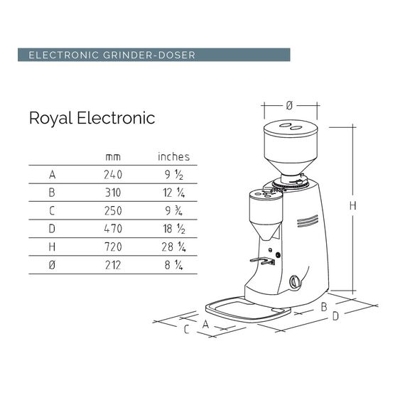Mazzer Royal Electronic Кофемолка профессиональная черная, фото , изображение 4