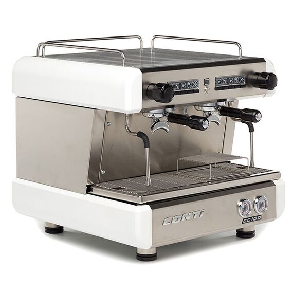 Conti CC100 Compact Tall Cup 2GR Профессиональная кофемашина 2 группы белая, фото 