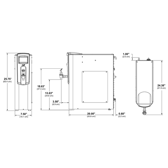 Wilbur Curtis Electric Кипятильник с Аэратором 19 л, фото 