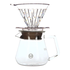 Timemore Crystal Eye PCTG Brewer Set 01 Набор для пуровера с сервером 360 мл прозрачный, фото 