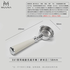 Muvna E61 Silicone Портафильтр бездонный 58 мм белый